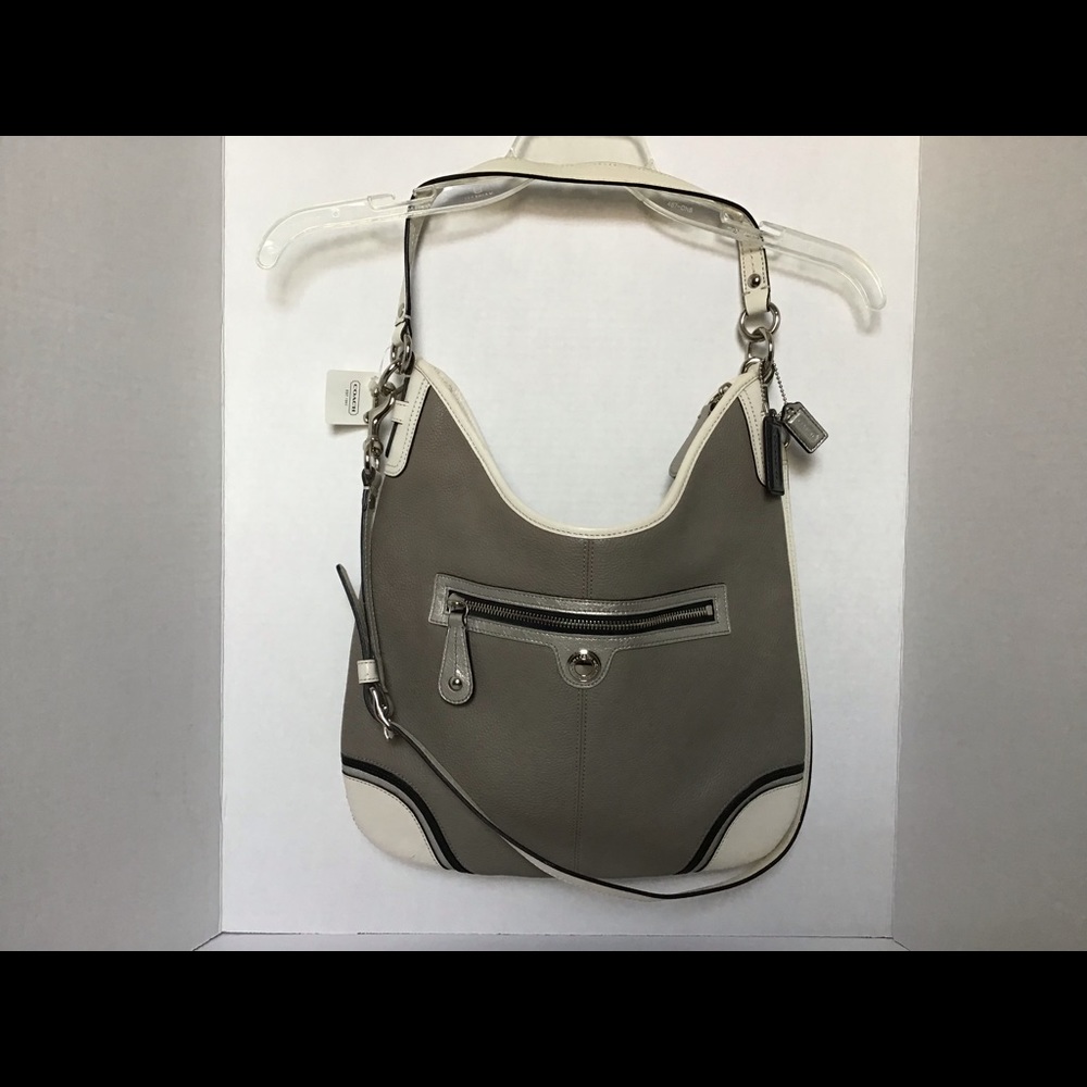New Coach 15148 Laura Hobo Crossbody Gray purse